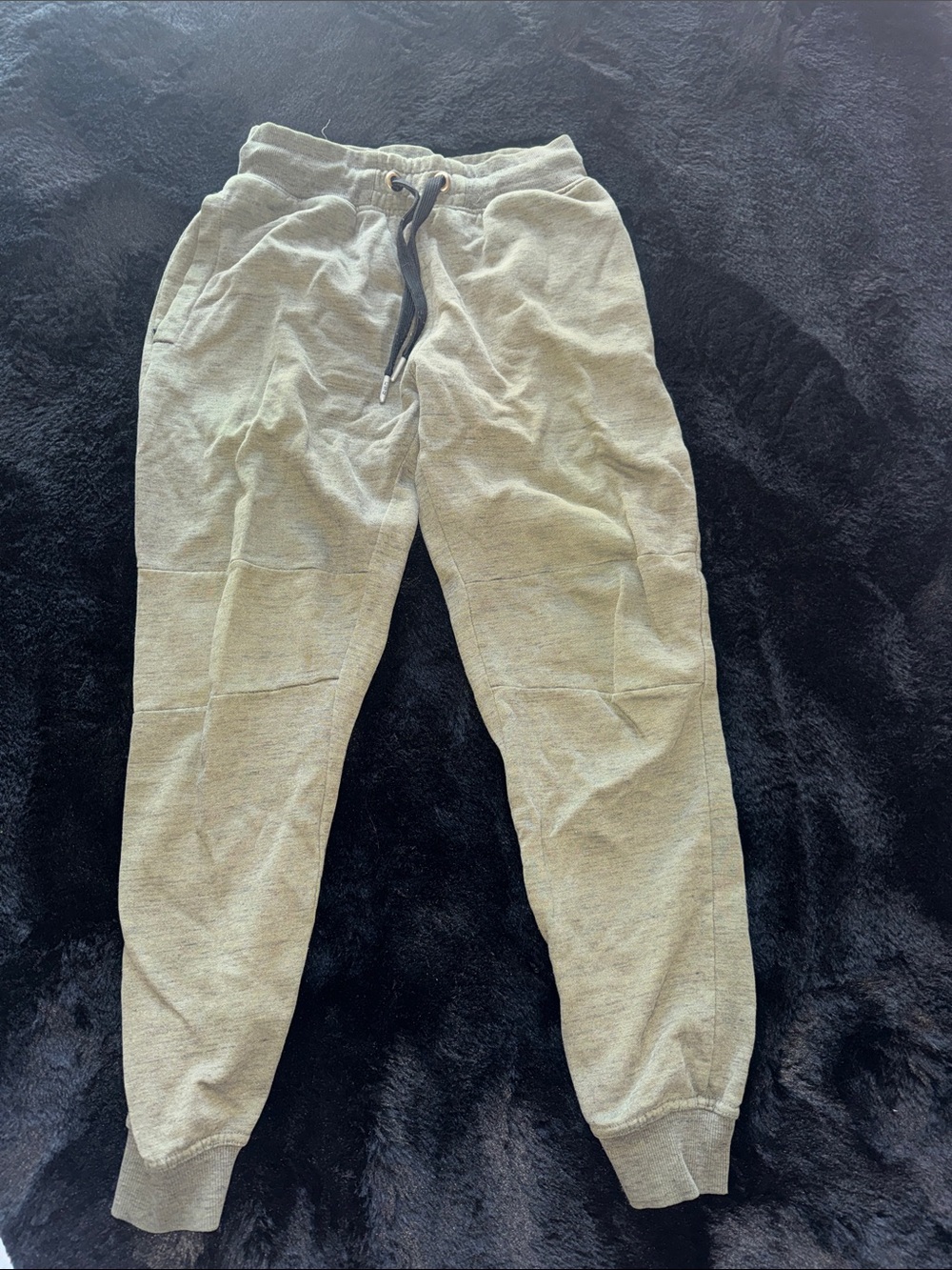Heather Olive Jogger Sweatpants with Drawstring